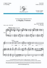 A Mighty Fortress Unison choral sheet music cover